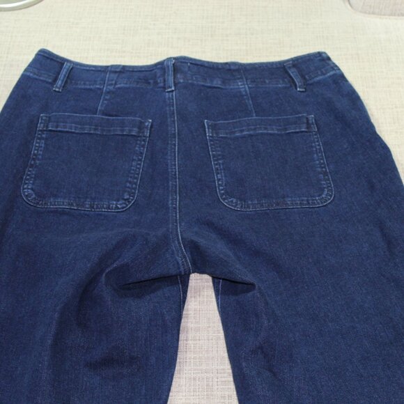 Loft Plus Size 14 High Waist Straight Cropped Jeans - Picture 3 of 6